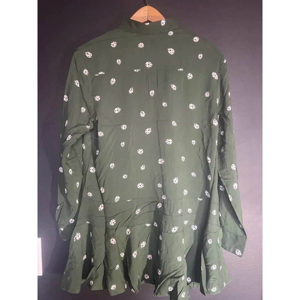 Anthropologie Tylho Womens S Relaxed Button Up Shirt Blouse Top - Picture 2 of 3